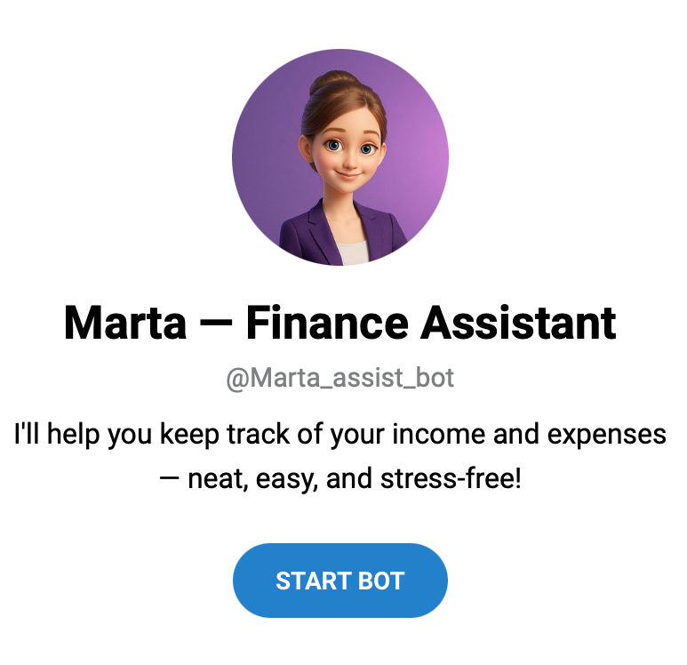Marta, financial assistant