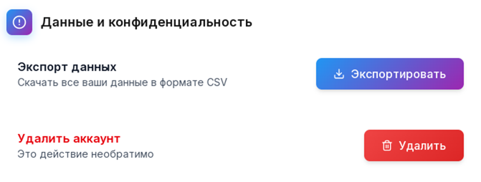 Конфиденциальность