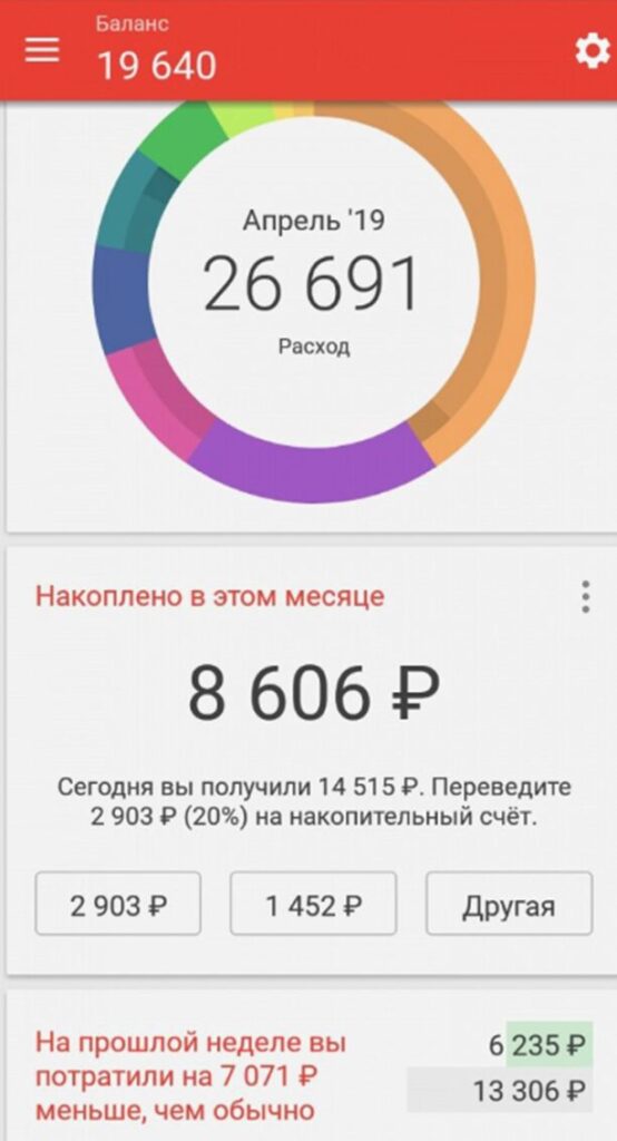 приложение Дзен Мани учет расходов
