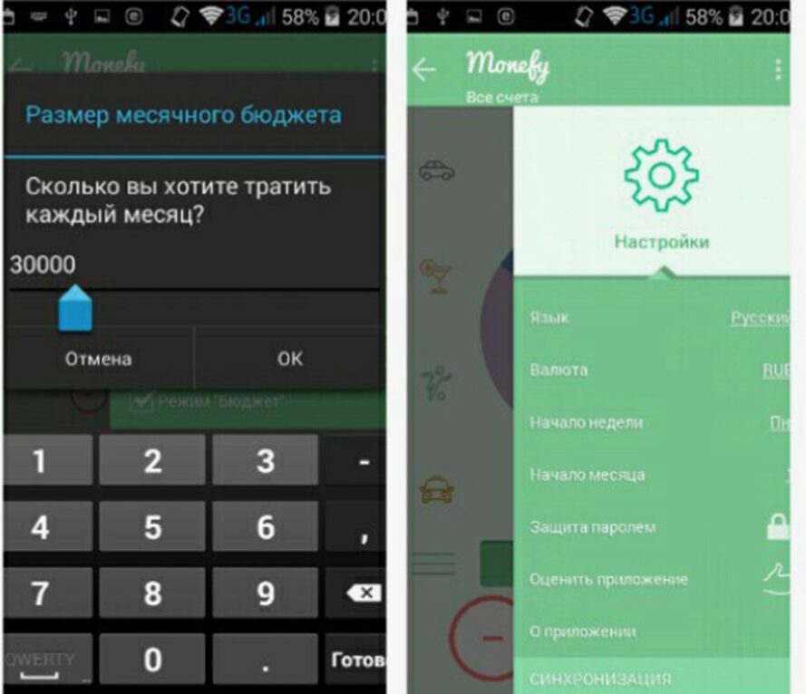 Есть ли автоматический учет в Monefy