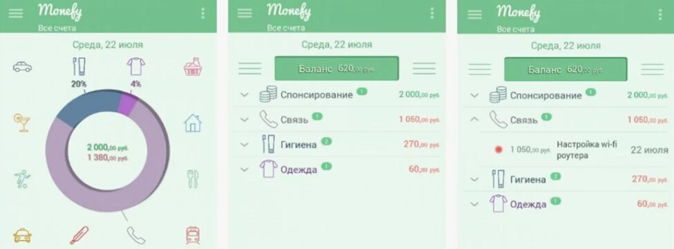 Приложение Monefy