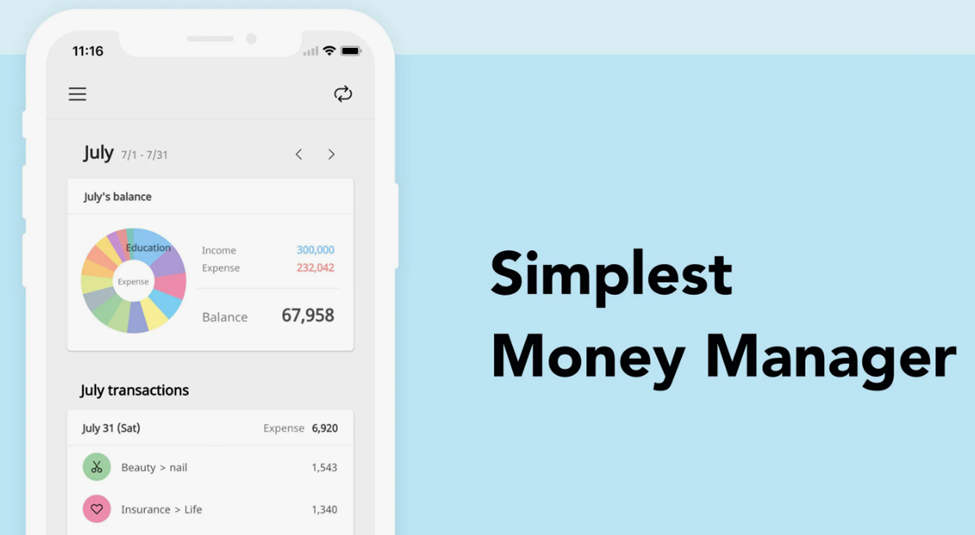 Money Manager expense budget